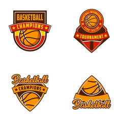 Obraz premium basketball logo badge sports, emblem