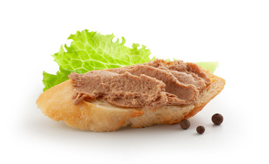 Sandwich with meat pate