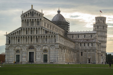 PISA, Italy - SEPTEMBER 7, 2016. Cathedral at the square of miracles.