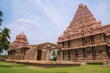 Fototapeta na wymiar Tenkailasa shrine and Brihadisvara Temple, Gangaikondacholapuram, Tamil Nadu