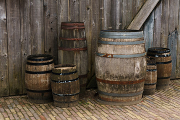 wine oak barrels 