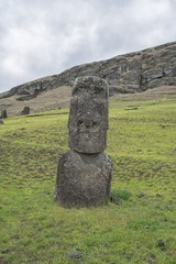 Moai statues on Easter Island in Chile