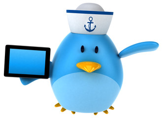 Blue bird - 3D Illustration