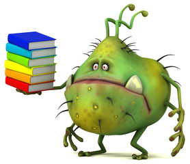 Fototapeta premium Fun germ - 3D Illustration