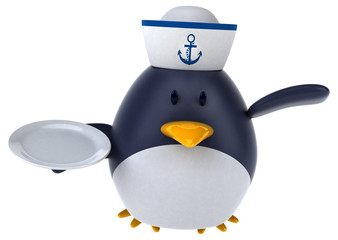 Fun penguin - 3D Illustration