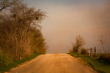 Trading Post Road east of Waco, Texas