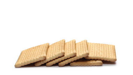 Traditional biscuits isolated on white background