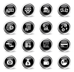 business finance icon set