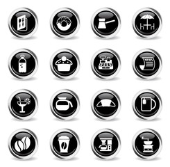 cafe icon set