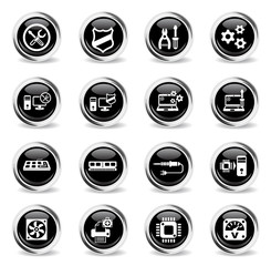 computer repair icon set