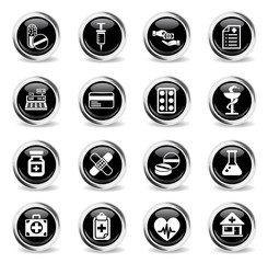 drug store icon set