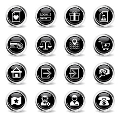 e-commerce interface icon set