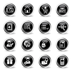 e-commerce interface icon set