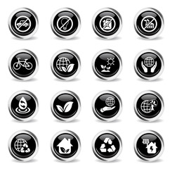 earth day icon set