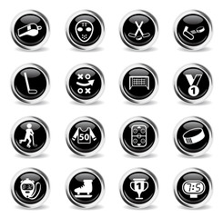 hockey icon set
