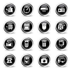 home appliances icon set