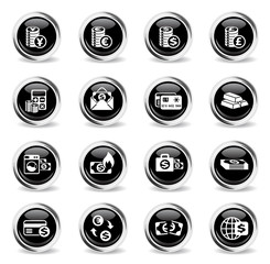 money symbols icon set