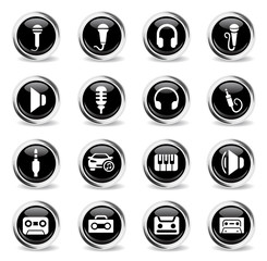 musical icon set