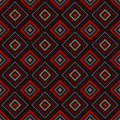 Ethnic boho seamless pattern. Traditional ornament. Geometric background. Folk motif. Textile rapport.