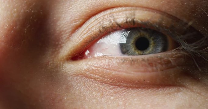 Close up of a blue eye