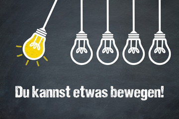 Du kannst etwas bewegen! / Lampen / Konzept