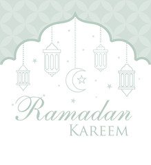 Naklejka premium ramadan kareem greeting card