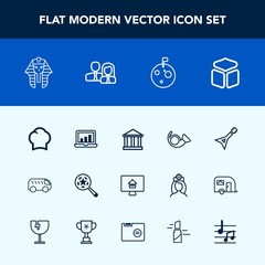 Modern, simple vector icon set with move, greece, highway, screen, white, europe, direction, pharaoh, chief, search, tourism, sky, musical, flag, bugle, chef, laptop, computer, online, egypt icons