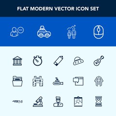 Modern, simple vector icon set with greece, success, blank, guitar, spaceship, sea, space, paper, mouse, account, device, white, ocean, file, ufo, tourism, watch, sky, computer, extreme, marine icons