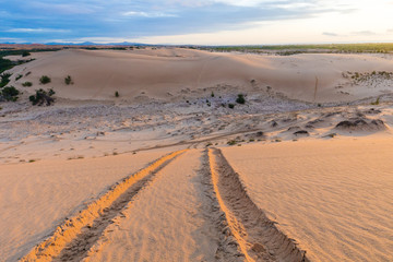 Fototapeta na wymiar Sand Dunes in Mui ne Vietnam
