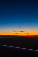 Sunrise from a airplane