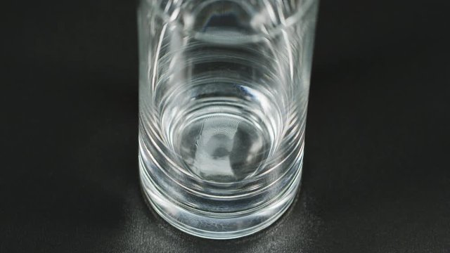 Filling a glass of milk