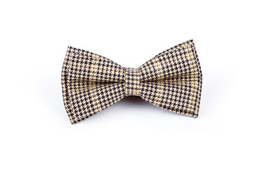 Clasic man bowtie on a white background.