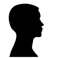 Naklejka na ściany i meble Male profile silhouette