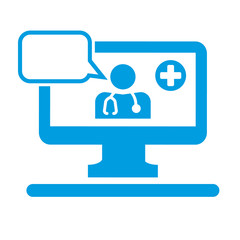 Telemedizin - Arzt Patienten Gespräch per Videosprechstunde