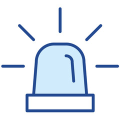 Blaulicht Polizei Vector Icon Illustration