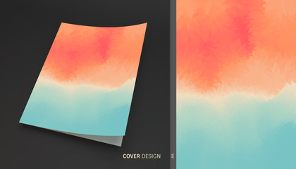 Cover design template. Abstract futuristic crystal background. Vector illustration used for poster, banner, flyer and more.