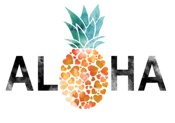 pineapple graphic with slogan © mslm