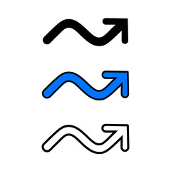 Wavy arrow icon