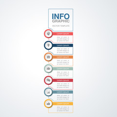 Vector infographic template for diagram, graph, presentation, chart, business concept with 6 options.