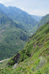 Naklejka premium Colca Canyon in Arequipa Region Hiking Peru