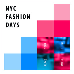 Abstract design of colourful vector elements for modern background with square shapes for business branding summer.