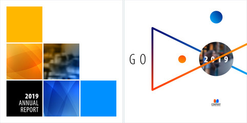 Abstract design of colourful vector elements for modern background with square shapes for business branding summer.