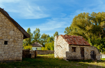 Fototapeta na wymiar Old Ukrainian Houses