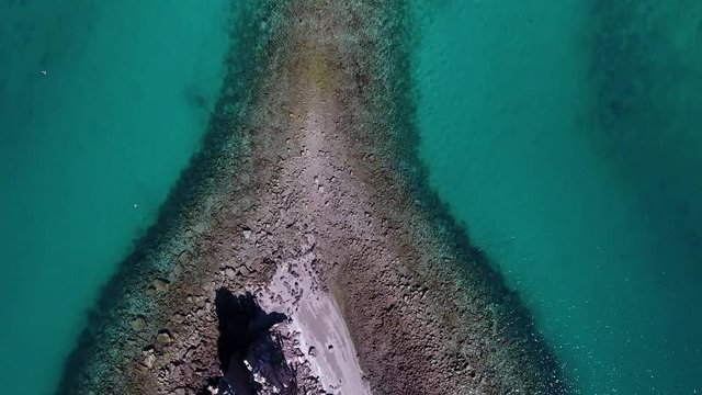 Aerial panoramics from Espiritu Santo Island, Baja California Sur, Mexico.