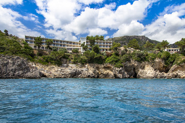 Hotel on the Corfu island, Greece