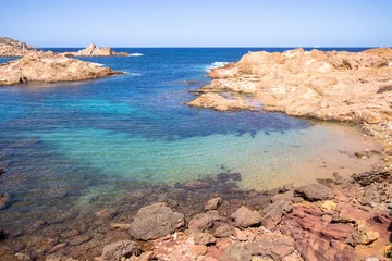 Cercles muraux Cala Pregonda, île de Minorque, Espagne Cala Pregonda, Menorca, Spain