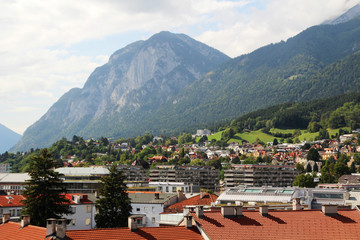 A panoramic view of Innsbruck, Austria