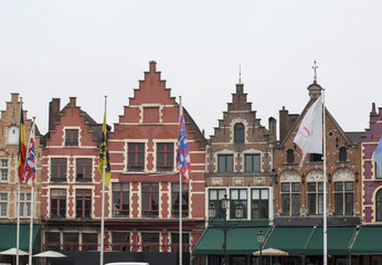 Grote Markt square of Brugge, Belgium