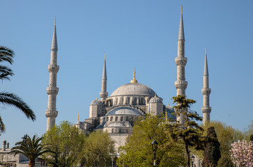 Sultanahmet (Blue) Mosque is an historical mosque in Istanbul.