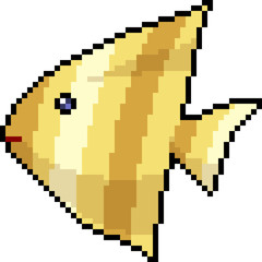 Fototapeta premium vector pixel art fish